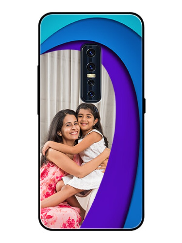 Custom Vivo V17 Pro Photo Printing on Glass Case  - Simple Pattern Design