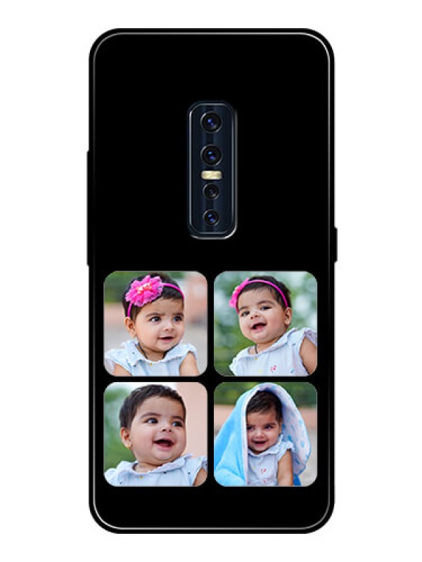 Custom Vivo V17 Pro Photo Printing on Glass Case  - Multiple Pictures Design