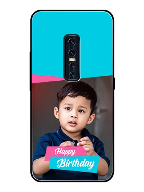 Custom Vivo V17 Pro Personalized Glass Phone Case  - Image Holder with 2 Color Design