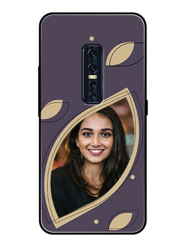 Custom Vivo V17 Pro Custom Glass Mobile Case - Falling Leaf Design