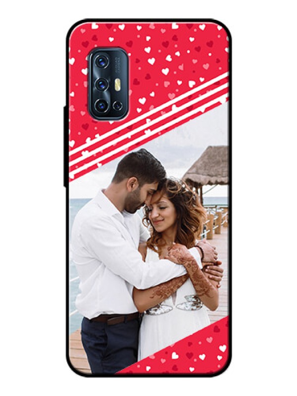 Custom Vivo V17 Custom Glass Mobile Case  - Valentines Gift Design