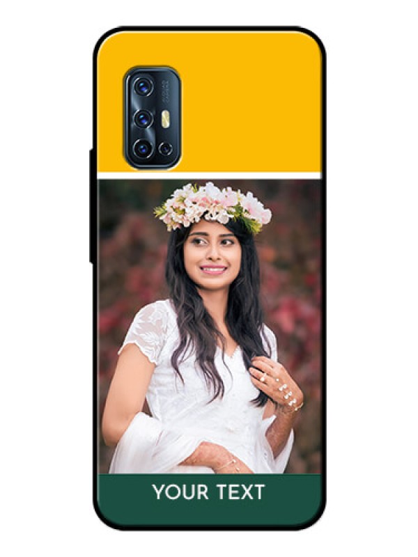 Custom Vivo V17 Photo Printing on Glass Case  - Love You Design