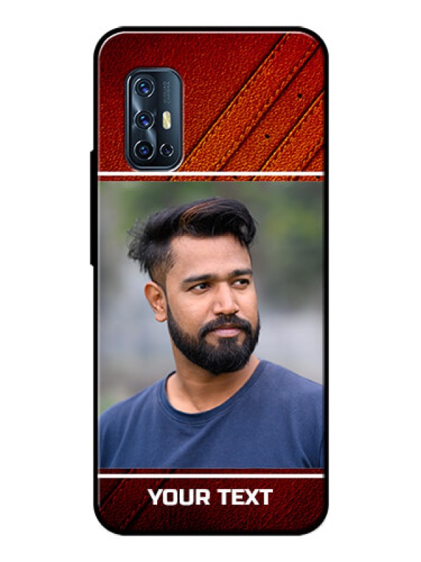 Custom Vivo V17 Personalized Glass Phone Case  - Leather Phone Case Design