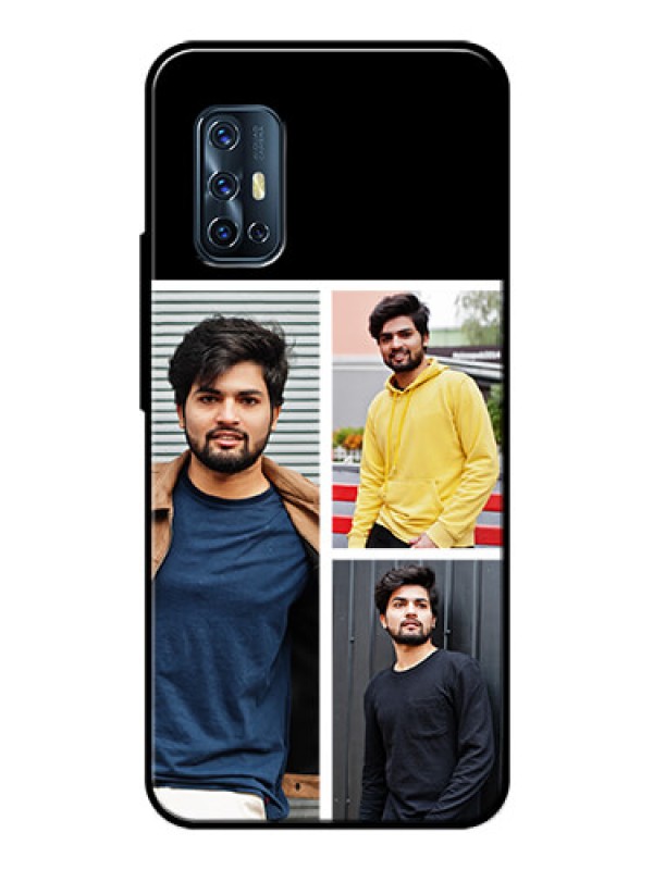 Custom Vivo V17 Photo Printing on Glass Case  - Upload Multiple Picture Design