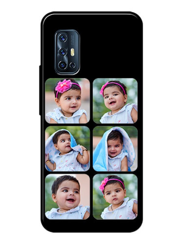 Custom Vivo V17 Photo Printing on Glass Case  - Multiple Pictures Design