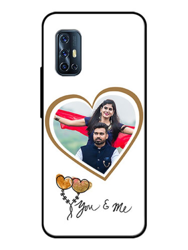 Custom Vivo V17 Custom Glass Mobile Case  - You & Me Design