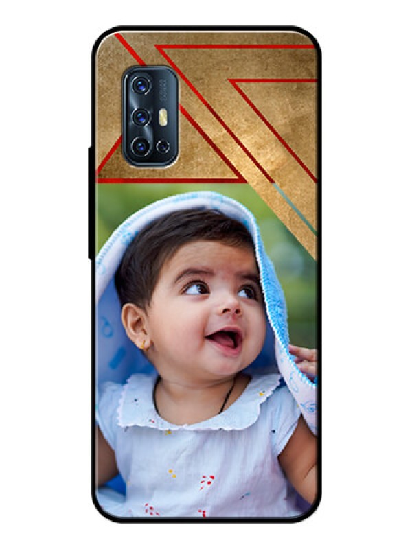 Custom Vivo V17 Personalized Glass Phone Case  - Gradient Abstract Texture Design