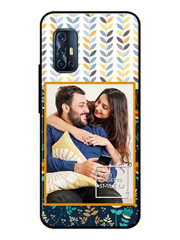 Custom Vivo V17 Custom Glass Mobile Case  - Pattern Design