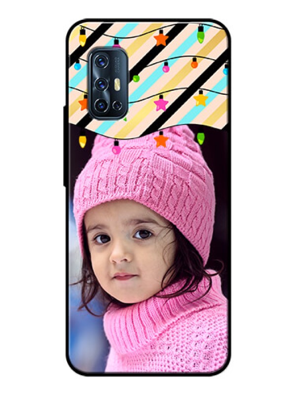 Custom Vivo V17 Custom Glass Mobile Case  - Lights Hanging Design