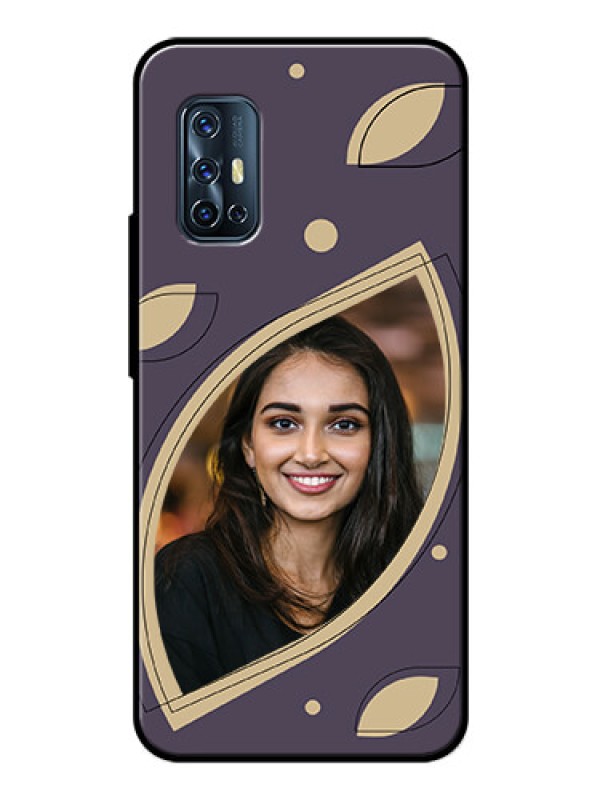 Custom Vivo V17 Custom Glass Mobile Case - Falling Leaf Design