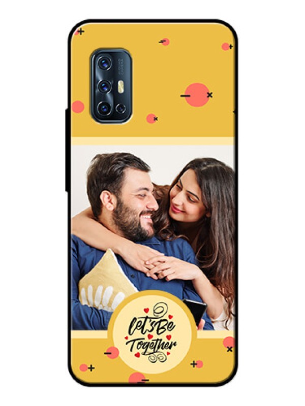 Custom Vivo V17 Photo Printing on Glass Case - Lets be Together Design