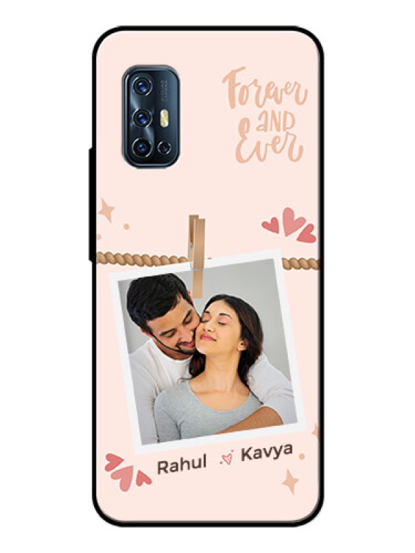 Custom Vivo V17 Custom Glass Phone Case - Forever and ever love Design