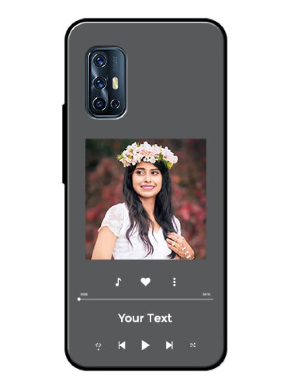 Custom Vivo V17 Custom Glass Mobile Case - Play The Music Design