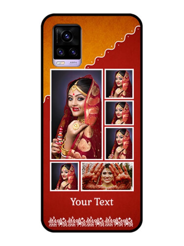 Custom Vivo V20 2021 Personalized Glass Phone Case - Wedding Pic Upload Design