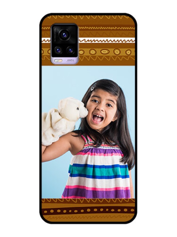 Custom Vivo V20 2021 Custom Glass Phone Case - Friends Picture Upload Design