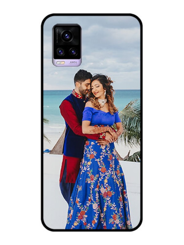 Custom Vivo V20 2021 Photo Printing on Glass Case - Upload Full Picture Design