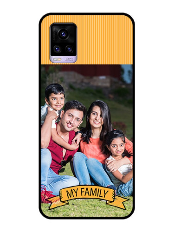 Custom Vivo V20 2021 Custom Glass Phone Case - My Family Design