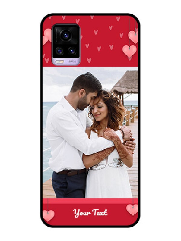 Custom Vivo V20 2021 Custom Glass Phone Case - Valentines Day Design