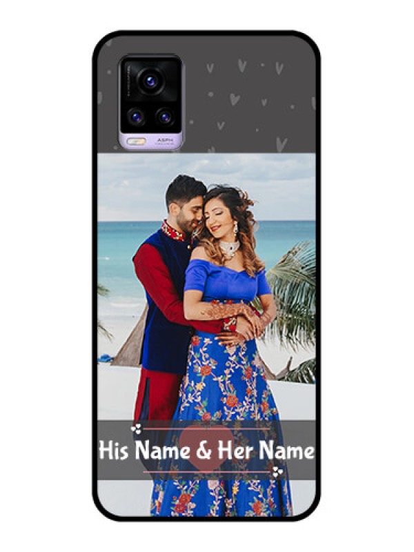 Custom Vivo V20 2021 Custom Glass Mobile Case - Buy Love Design with Photo Online