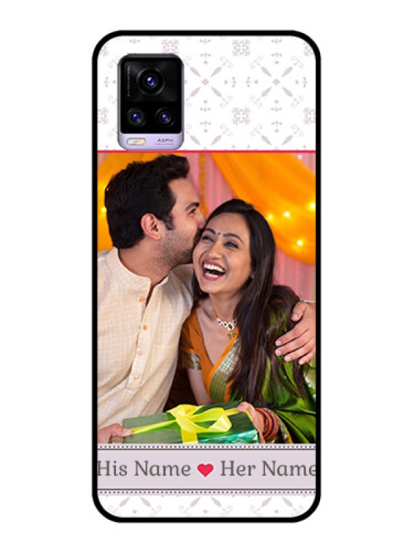 Custom Vivo V20 2021 Custom Glass Mobile Case - with Photo and Ethnic Design