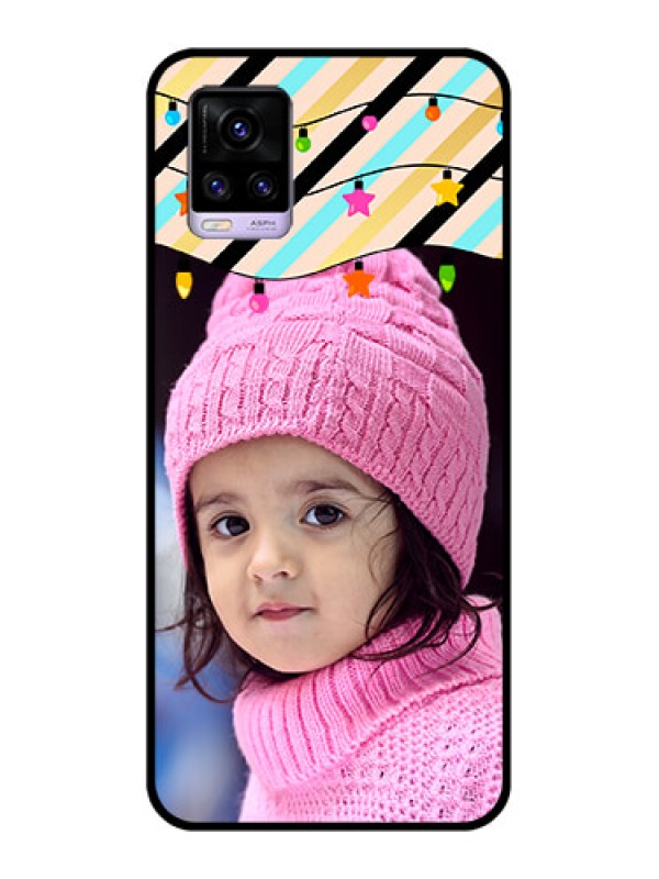 Custom Vivo V20 2021 Custom Glass Mobile Case - Lights Hanging Design