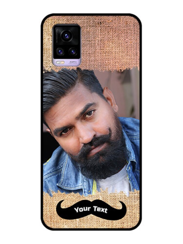 Custom Vivo V20 2021 Personalized Glass Phone Case - with Texture Design