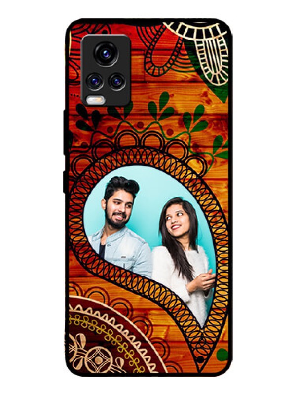 Custom Vivo V20 Pro Personalized Glass Phone Case  - Abstract Colorful Design