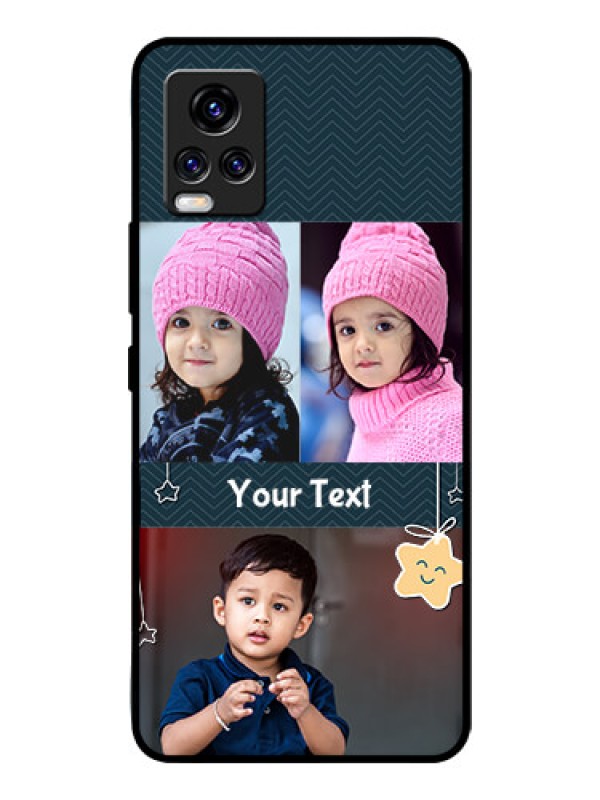Custom Vivo V20 Pro Custom Glass Mobile Case  - Hanging Stars Design