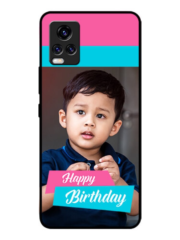 Custom Vivo V20 Pro Personalized Glass Phone Case  - Image Holder with 2 Color Design