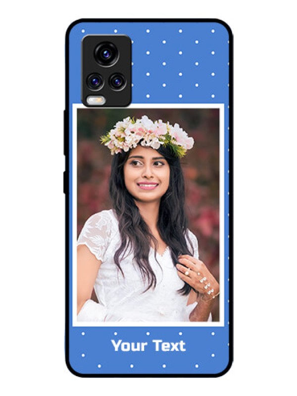 Custom Vivo V20 Pro Photo Printing on Glass Case  - Polka dots design