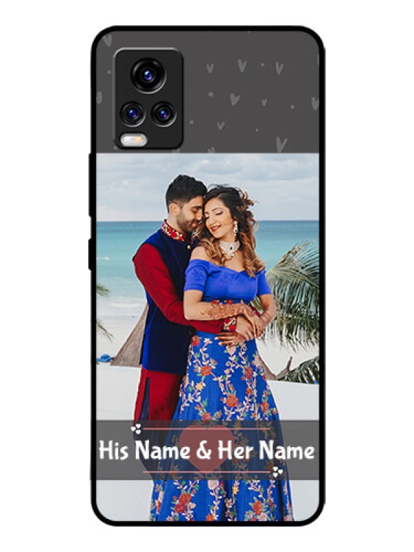 Custom Vivo V20 Pro Custom Glass Mobile Case  - Buy Love Design with Photo Online