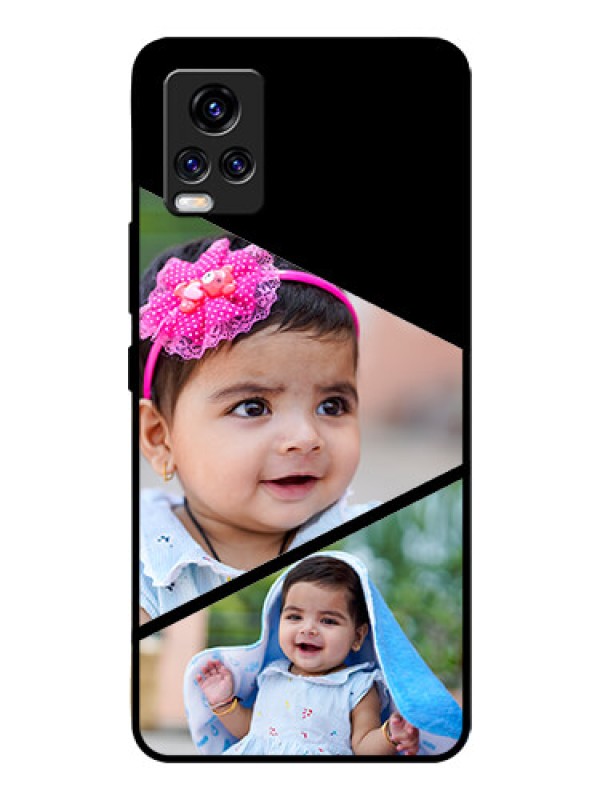 Custom Vivo V20 Pro Custom Glass Phone Case  - Semi Cut Design