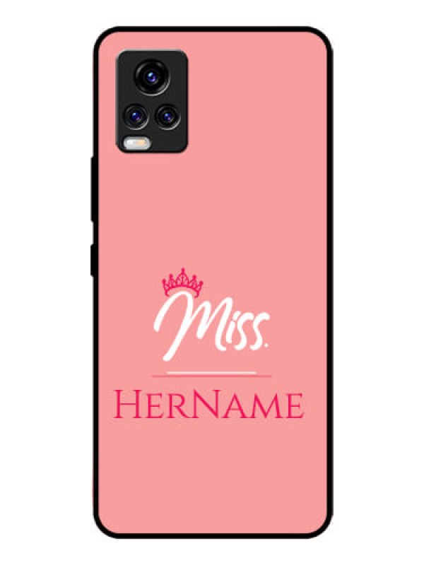 Custom Vivo V20 Pro Custom Glass Phone Case Mrs with Name