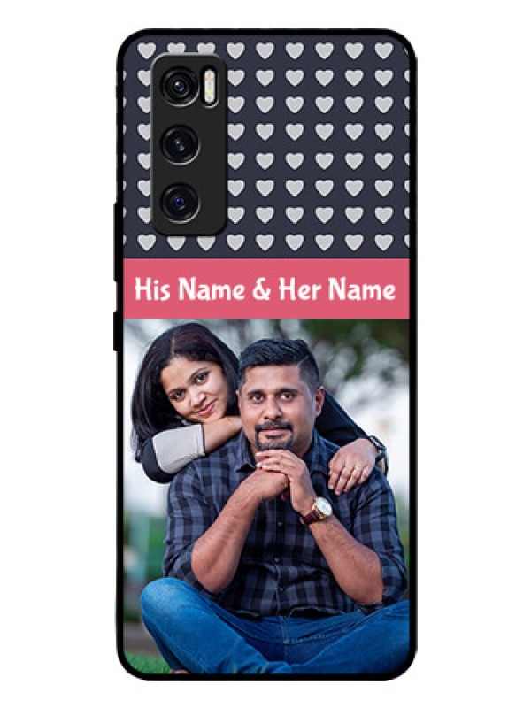 Custom Vivo V20 Se Custom Glass Mobile Case  - Love Symbols Design