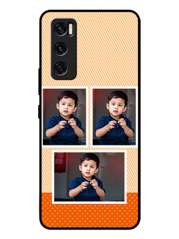 Custom Vivo V20 Se Photo Printing on Glass Case  - Bulk Photos Upload Design