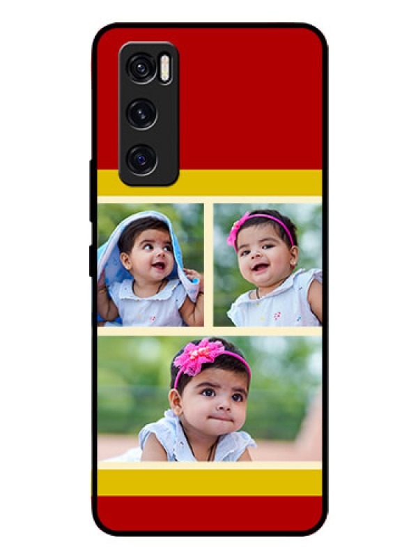 Custom Vivo V20 Se Custom Glass Mobile Case  - Multiple Pic Upload Design