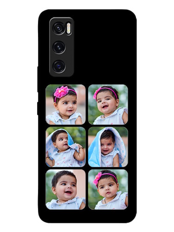 Custom Vivo V20 Se Photo Printing on Glass Case  - Multiple Pictures Design
