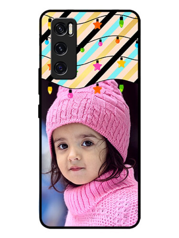 Custom Vivo V20 Se Custom Glass Mobile Case  - Lights Hanging Design