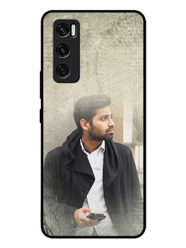 Custom Vivo V20 Se Custom Glass Phone Case  - with vintage design