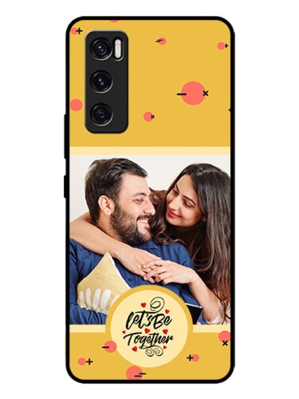 Custom Vivo V20 Se Photo Printing on Glass Case - Lets be Together Design