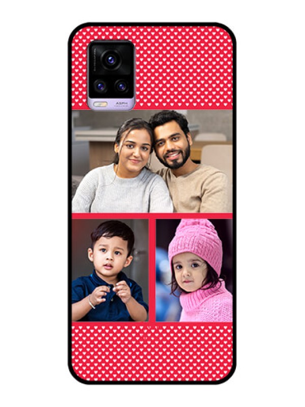 Custom Vivo V20 Personalized Glass Phone Case  - Bulk Pic Upload Design