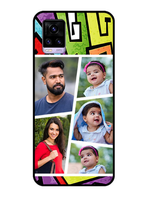 Custom Vivo V20 Custom Glass Phone Case  - Graffiti pattern Design