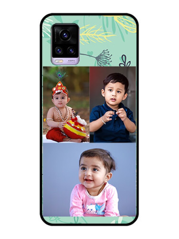 Custom Vivo V20 Photo Printing on Glass Case  - Forever Family Design 