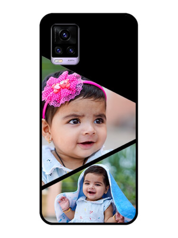Custom Vivo V20 Custom Glass Phone Case  - Semi Cut Design