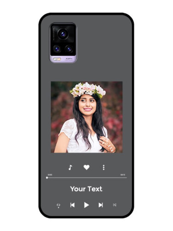 Custom Vivo V20 Custom Glass Mobile Case - Play The Music Design