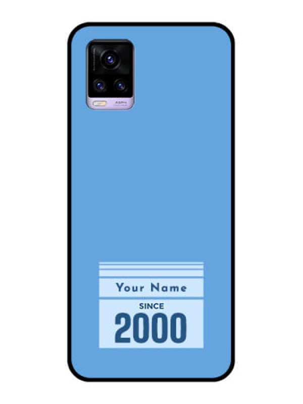 Custom Vivo V20 Custom Glass Mobile Case - Custom Year of birth Design