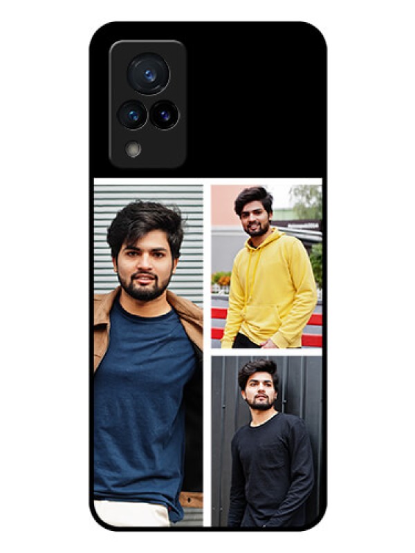 Custom Vivo V21 5G Photo Printing on Glass Case - Upload Multiple Picture Design