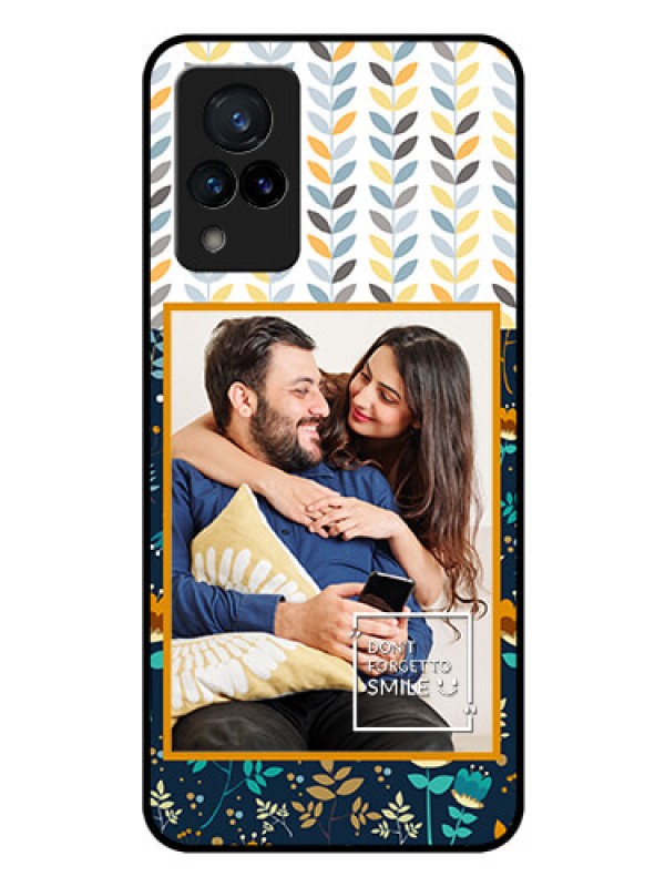 Custom Vivo V21 5G Custom Glass Mobile Case - Pattern Design