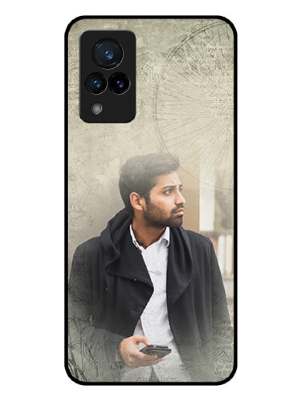 Custom Vivo V21 5G Custom Glass Phone Case - with vintage design