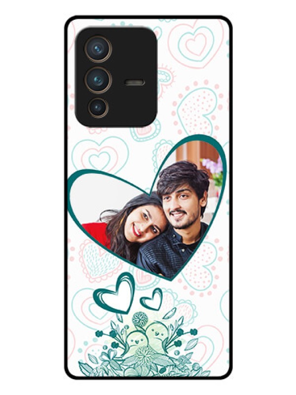 Custom Vivo V23 Pro 5G Photo Printing on Glass Case - Premium Couple Design